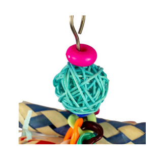 A&E CAGE COMPANY A&E Happy Beaks HB01567 SWEET SPINS SOLA BIRD TOY
