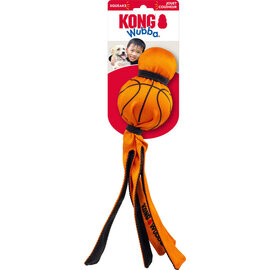 KONG KONG Wubba Sport Basketball Squeaky Plush Dog Toy, Orange, Large