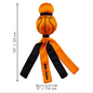 KONG KONG Wubba Sport Basketball Squeaky Plush Dog Toy, Orange, Large