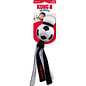 KONG KONG Wubba Sport Soccer Ball Squeaky Plush Dog Toy, Black White, Large