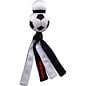 KONG KONG Wubba Sport Soccer Ball Squeaky Plush Dog Toy, Black White, Large