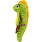 KONG KONG Tropics Rattlez Iguana Tough Squeaky Plush Dog Toy, Green, Medium/Large