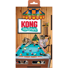 KONG KONG Playground Pool Table Game & Puzzle Cat Toy with Catnip, Multicolor