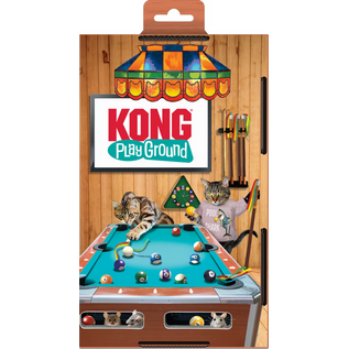 KONG KONG Playground Pool Table Game & Puzzle Cat Toy with Catnip, Multicolor