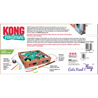 KONG KONG Playground Pool Table Game & Puzzle Cat Toy with Catnip, Multicolor