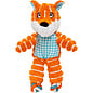 KONG KONG Floppy Knots Fox Dog Toy, X-Small