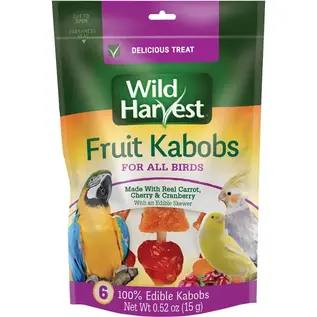 Wild Harvest Fruit Kabobs Bird Treats, 6 count