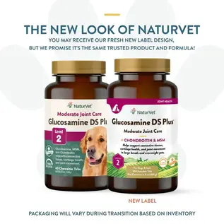 NATURVET DOG GLUCOSAMINE LEVEL 2 TIME RELEASE TABLET - 60 COUNT