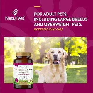 NATURVET DOG GLUCOSAMINE LEVEL 2 TIME RELEASE TABLET - 60 COUNT