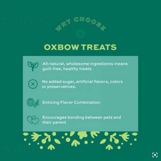 OXBOW Oxbow Simple Rewards Baked Treats with Blackberry & Basil 3 oz.