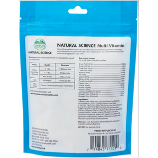 OXBOW Oxbow Animal Health Natural Science - Multi-Vitamin Supplement 60CT