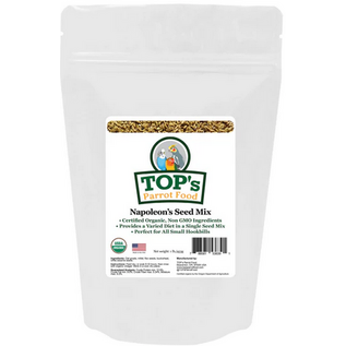 TOP'S PARROT FOOD TOP's Parrot Food Organic Napoleon Seed Mix Small 1-lb bag