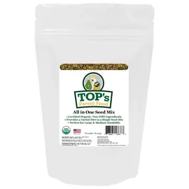 TOP'S PARROT FOOD TOP's Parrot Food Organic All In One Seed Mix Small 1-lb bag