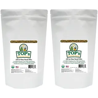 TOP'S PARROT FOOD TOP's Parrot Food Organic All In One Seed Mix Small 1-lb bag