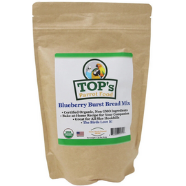 TOP'S PARROT FOOD TOP's Premium Birdie Bread MIx Blueberry Burst Mix 19.5 oz.