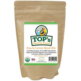 TOP'S PARROT FOOD TOP's Premium Birdie Bread Peas & Carrots  Mix 19.5 oz.