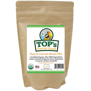 TOP'S PARROT FOOD TOP's Premium Birdie Bread Peas & Carrots  Mix 19.5 oz.