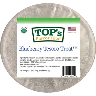 TOP'S PARROT FOOD Top's Tesoro Treat Organic Blueberry 1.5oz
