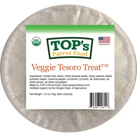TOP'S PARROT FOOD Top's Tesoro Treat Organic Veggie 1.5oz