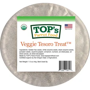 TOP'S PARROT FOOD Top's Tesoro Treat Organic Veggie 1.5oz