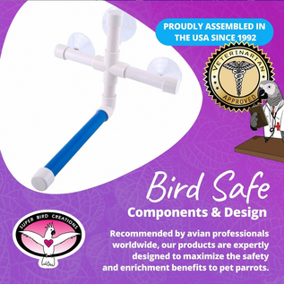 SUPER BIRD CREATIONS Super Bird Creations SB-126 Fold Away Shower Perch 9.5 x 11 x 8 inches