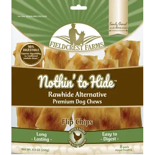 FIELDCREST FARMS NOTHIN  TO HIDE RAWHIDE ALTERNATIVE FLIP CHIPS
