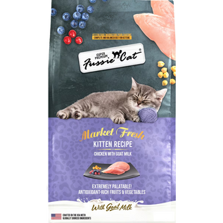 FUSSIE CAT Fussie Cat Market Fresh Kitten Recipe Chicken with Goat Milk Dry Cat Food, 3.5-lb bag