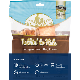 FIELDCREST FARMS Nothin' To Hide Flip Chips Beef Flavor Dog Chews, 8 count