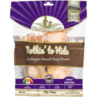FIELDCREST FARMS Nothin' To Hide Flip Chips Bacon Flavor Dog Chews, 8 count