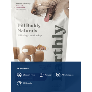 Earthly Pet Pill Buddy Naturals Grilled Duck Soft & Chewy Dog Treats, 30 count