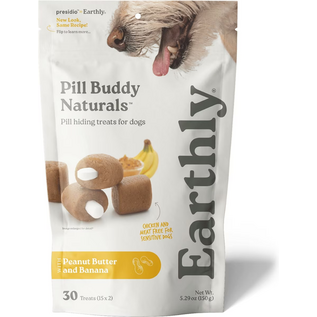 Earthly Pet EARTHLY  PILL BUDDY NATURALS  PEANUT BUTTER & BANANA - 30 COUNT