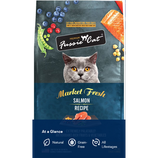 FUSSIE CAT Fussie Cat Market Fresh Salmon Recipe Grain-Free Dry Cat Food, 3.5-lb bag