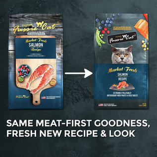 FUSSIE CAT Fussie Cat Market Fresh Salmon Recipe Grain-Free Dry Cat Food, 3.5-lb bag