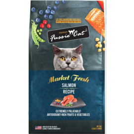 FUSSIE CAT Fussie Cat Market Fresh Salmon Recipe Grain-Free Dry Cat Food, 3.5-lb bag