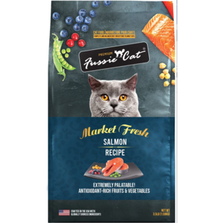 FUSSIE CAT Fussie Cat Market Fresh Salmon Recipe Grain-Free Dry Cat Food, 3.5-lb bag