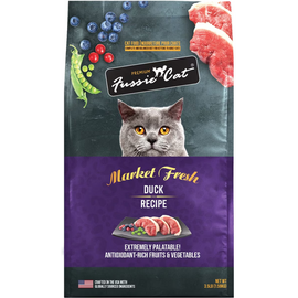 FUSSIE CAT Fussie Cat Market Fresh Duck Meal Recipe Grain-Free Dry Cat Food, 3.5-lb bag