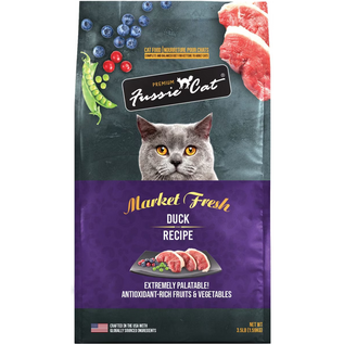 FUSSIE CAT Fussie Cat Market Fresh Duck Meal Recipe Grain-Free Dry Cat Food, 3.5-lb bag