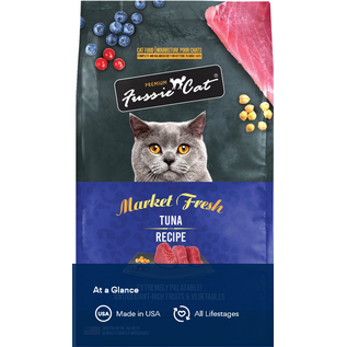 FUSSIE CAT Fussie Cat Market Fresh Tuna Recipe Grain-Free Dry Cat Food, 3.5-lb bag