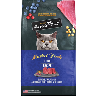 FUSSIE CAT Fussie Cat Market Fresh Tuna Recipe Grain-Free Dry Cat Food, 3.5-lb bag