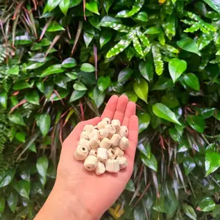 JUNGLE JUNCTION Sola Beads Natural Bird Toy Bulk Ziplock Bag 10 grams