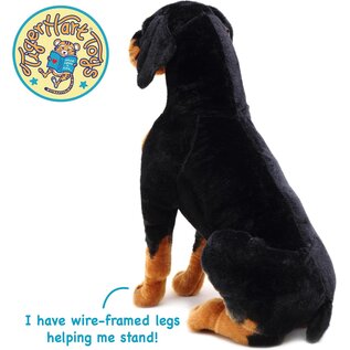 VIHART TigerHart Robbie The Rottweiler - 27 Inch Tall Stuffed Animal Plush Dog