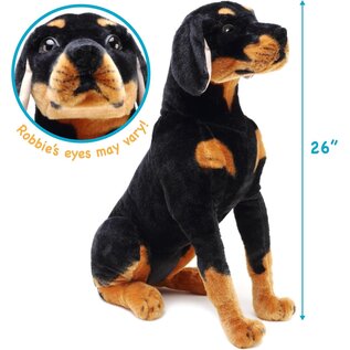 VIHART TigerHart Robbie The Rottweiler - 27 Inch Tall Stuffed Animal Plush Dog