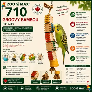 ZOO-MAX Zoo-Max ZM-710 Grouvy Bamboo 16" x 2"