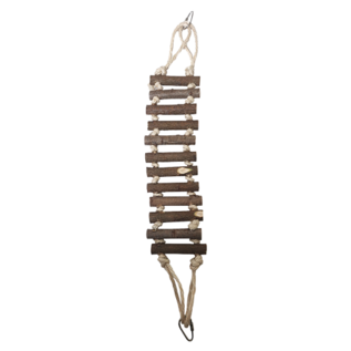 A&E CAGE COMPANY A&E HBO1481 Natural Wood Rope Ladder Small