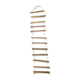A&E CAGE COMPANY A&E HBO1482 Natural Wood Rope Ladder Large