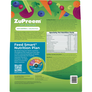ZUPREEM ZuPreem Natural True Harvest Daily Small Bird, 2.25-lb bag