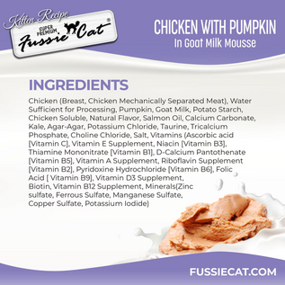 FUSSIE CAT Fussie Cat Kitten Chicken Flavored with Pumpkin in Goat Milk Wet Cat Food, 1.5-oz pouch