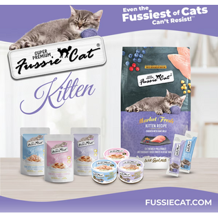 FUSSIE CAT Fussie Cat Kitten Chicken Flavored with Pumpkin in Goat Milk Wet Cat Food, 1.5-oz pouch