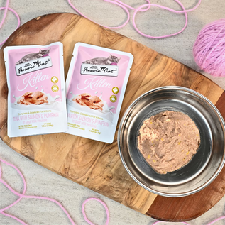 FUSSIE CAT Fussie Cat Kitten Salmon & Tuna Flavored with Pumpkin in Goat Milk Wet Cat Food, 1.5-oz pouch