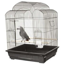 A&E CAGE COMPANY A&E Victorian Dome Top Cage - Ivory (25"x21"x32")
